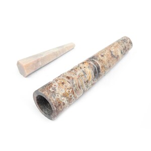 Budhha chillum, tabakspijp, marmeren steen chillum, chillum tabak roken, Baba Chillum, Indiase chillum, handgemaakte chillum