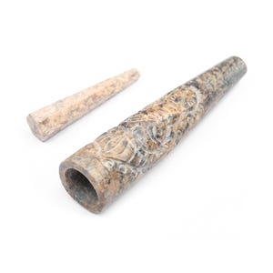 Ganesha Chillum, Marmor Chillum, Stein Chillum, Pfeife, Rauchen Chillum, Chillum, Baba Chillum, Indisches Chillum, handgemachtes Chillum