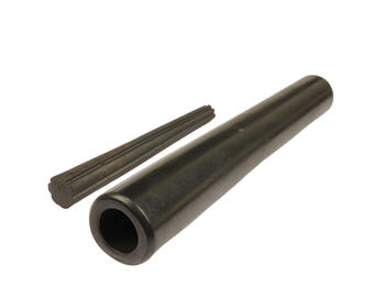 Tabakrauchen Chillum, Pfeife aus Plane Clay Chillum, Handgefertigte Pfeife aus schwarzem Ton Chillum, Indisches Chillum, Traditionelles Ton Chillum