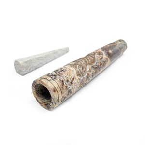 Ganesha Chillum, Marmor Chillum, Stein Chillum, Pfeife, Rauchen Chillum, Chillum, Baba Chillum, Indisches Chillum, handgemachtes Chillum