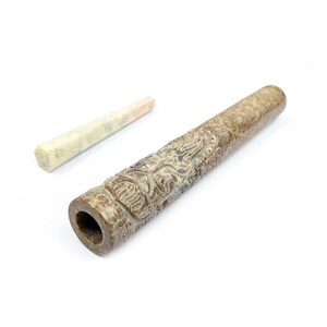 Tabak Chillum, Marmorstein Chillum, Rauchen Chillum, Baba Chillum, Handgemachtes Chillum, Pfeife, Tabakrauchen, indisches Chillum