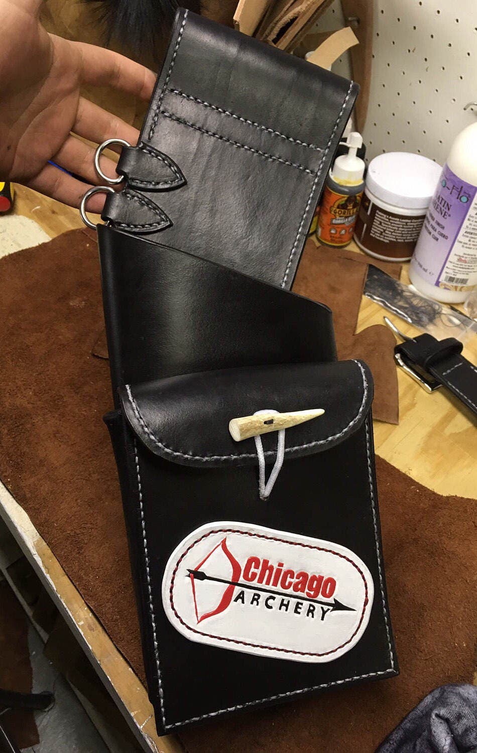 Leather Hip Quiver // Archery Equipment // Competition Quiver Etsy