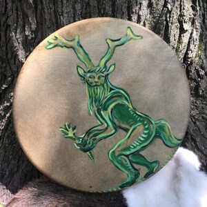 Cave Shaman--Painted 18&quot; Drum