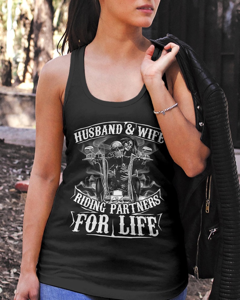 Husband and wife riding partners for life Etsy
