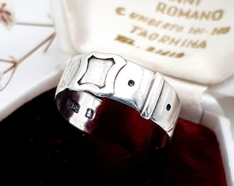 アンティーク スターリングシルバー ベルトバックル リング