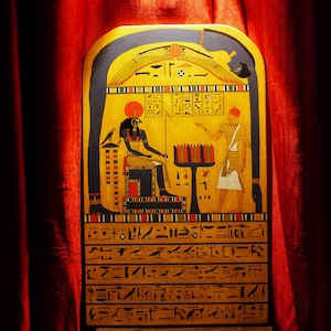 Stele of Revealing Handmade, Thelema, Aleister Crowley , Egyptian Art.