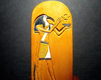 Hand Sculpted Thoth Pocket Idol, Egyptian God Talisman