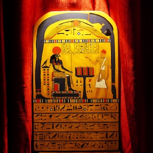 Stele of Revealing Handmade, Thelema, Aleister Crowley , Egyptian Art.