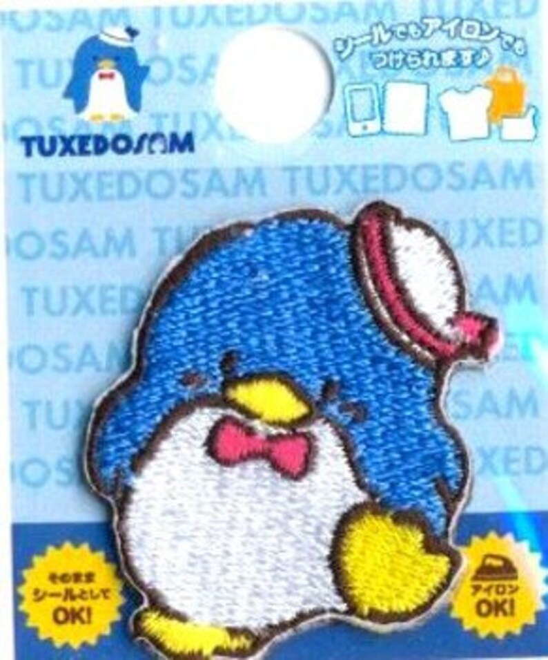 Tuxedo Sam Character Emblem Patch Applique Handicraft Sewing Etsy