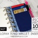 susan mcdougald reviewed Coin Purse Insert For Undercover Leather Ring Binder | Size Pocket | FEAT01 | Blue Gold Scribbles + Navy Blue