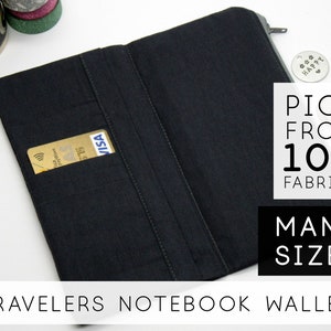 Bolsillo con cremallera para cartera Hobonichi Weeks, funda de cuero con elástico, material de diario para principiantes, gris oscuro (V)