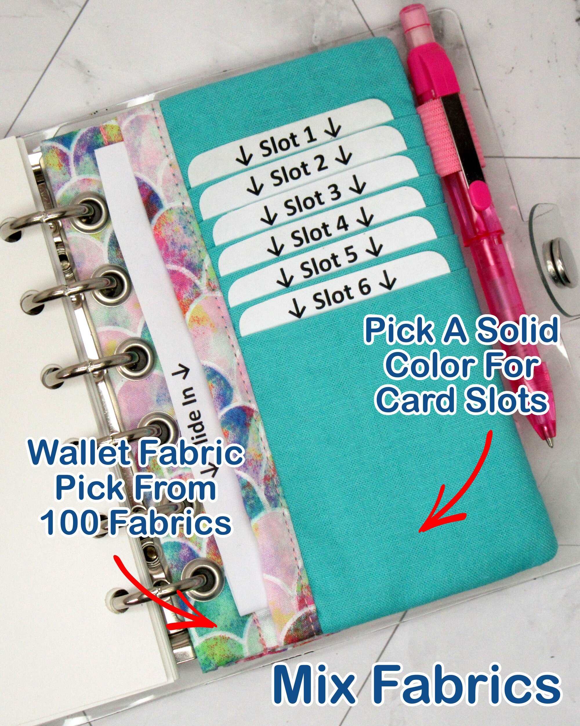 Zipper Pouch Folder Wallet Insert for Ring Bound Planner Etsy