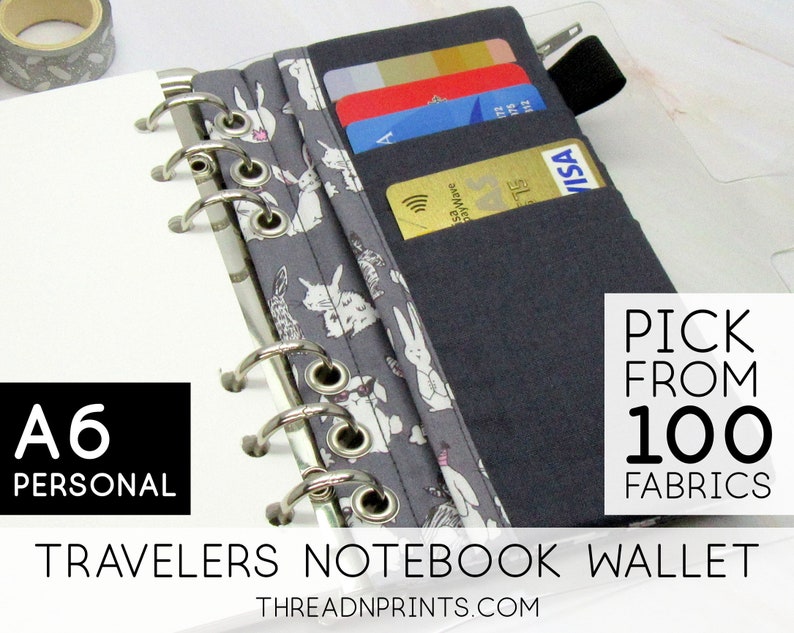 A6 Rings Inserts 6 Ring Binder With Zipper Size A6 Personal Etsy