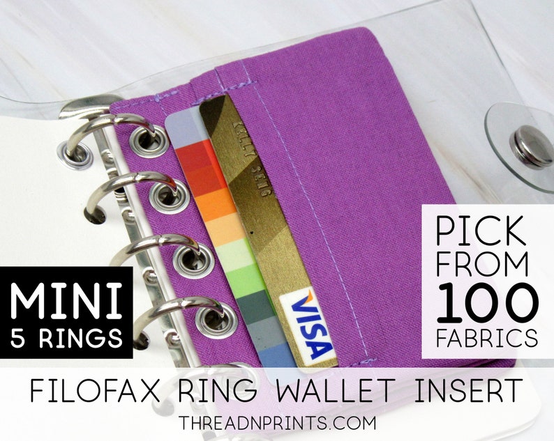 Credit Card Holder Envelope for Filofax Metropol Mini Etsy