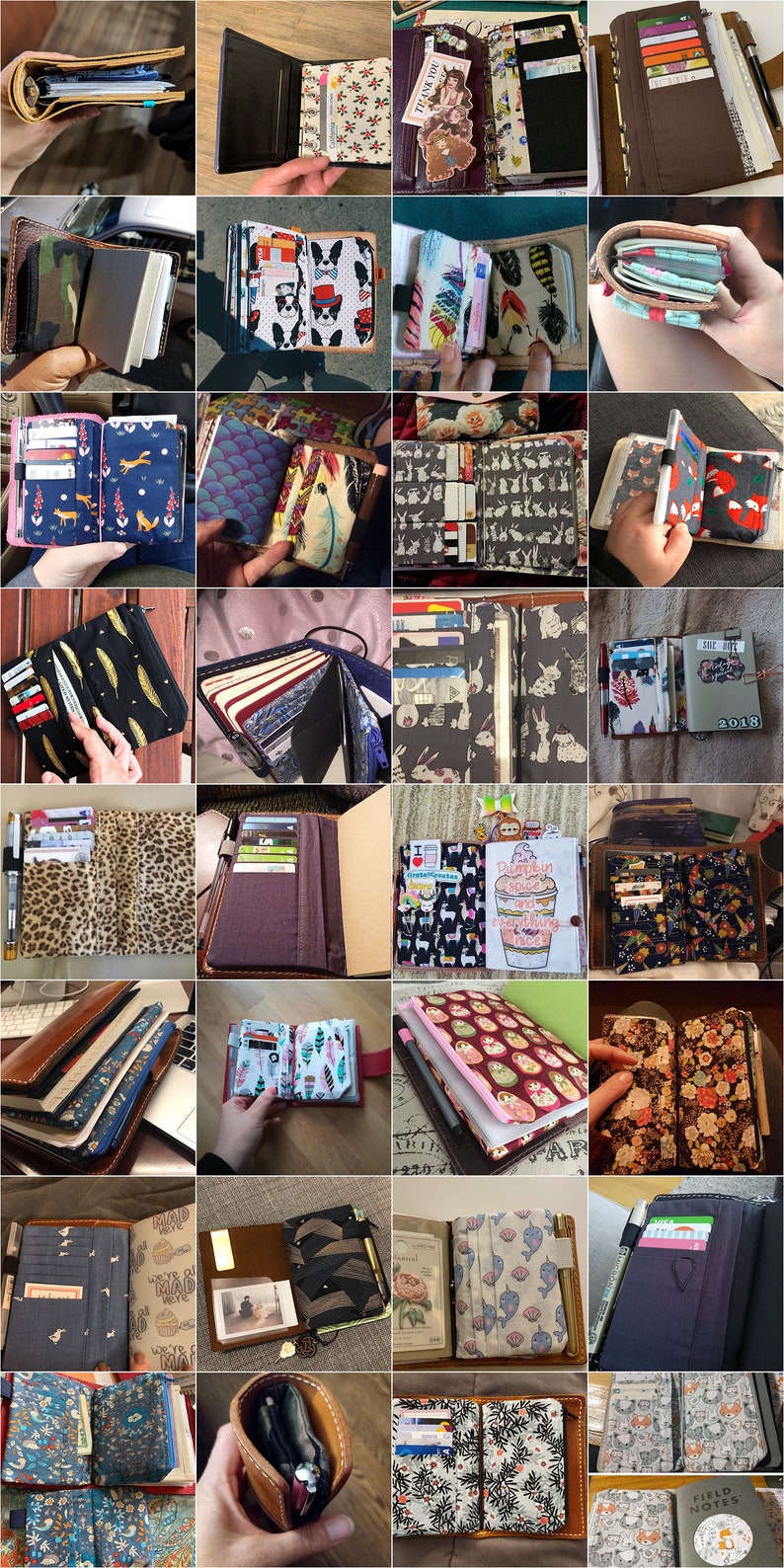 Credit Card Holder Wallet Insert for Ring Binder Folder Holder Etsy