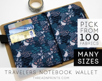 Coin Pouch Insert for Chic Sparrow Hobonichi Weeks | Hobonichi Weeks | Forest White Rabbit (V)