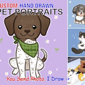 Regalo personalizado para dueños de mascotas, dibujo personalizado de un lindo perro de dibujos animados, dibujo divertido, impresión digital, foto con el nombre del animal, POR10101
