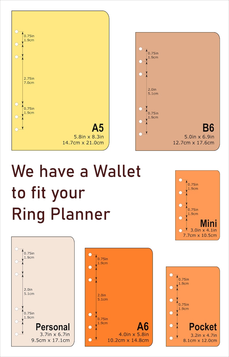 Credit Card Holder Envelope for 3 Ring Planner Refills 2022 Etsy