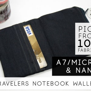 Umschlag Brieftasche Einlage für Reisende Notebook Lederhülle, Bullet Journal Printables Stimmungstracker |Nano Mini Micro A7, Dunkelgrau