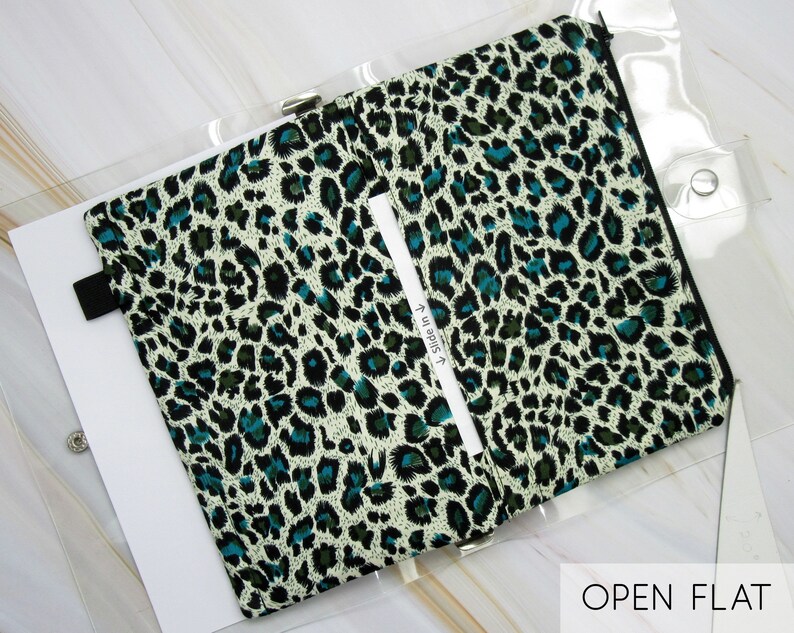 Zippered Wallet Insert For A5 Faux Leather Ring Binder Size Etsy