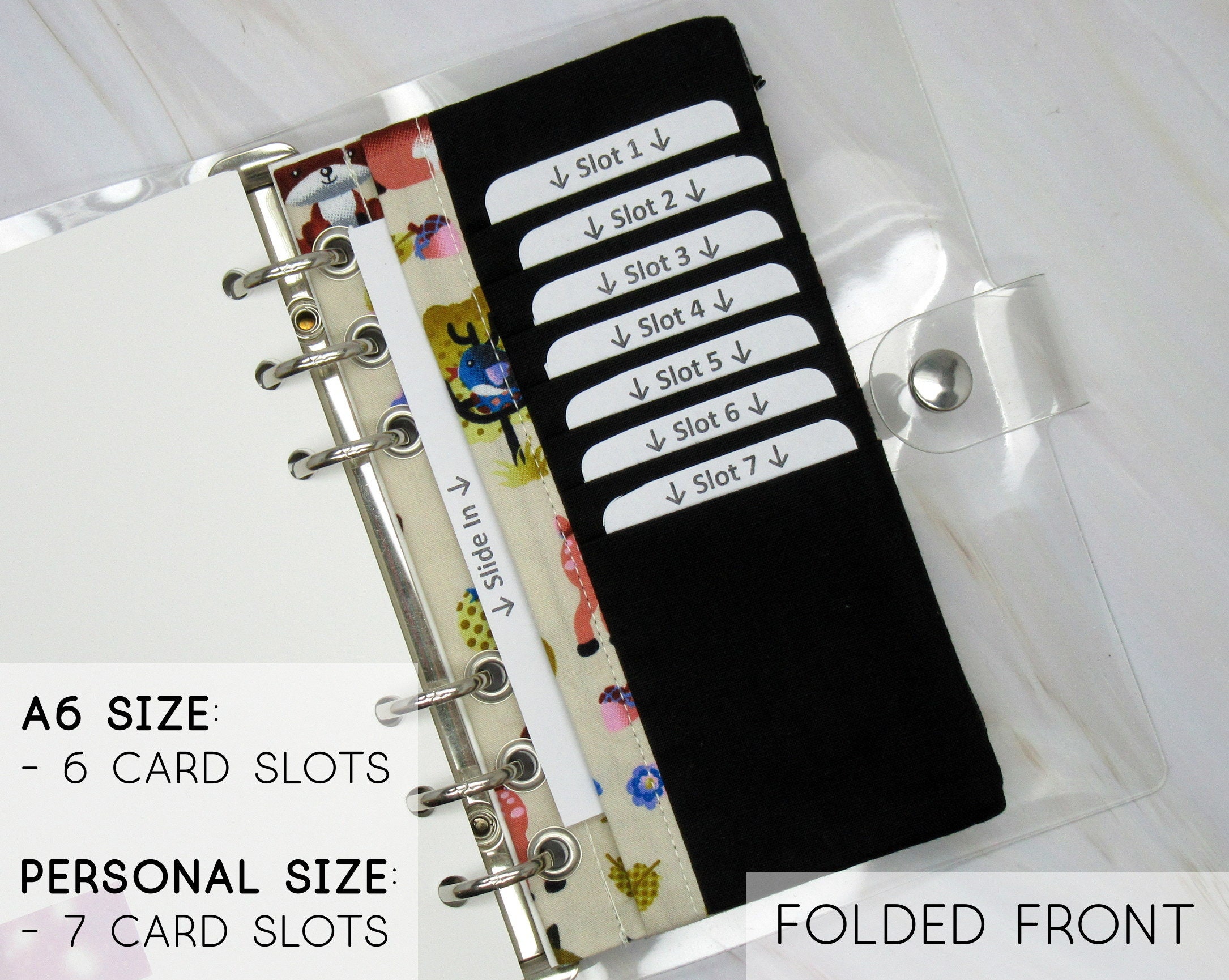 Credit Card Holder Insert For Filofax Classic Croc Personal Etsy