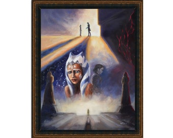 Ahsoka's Choice - original oil painting | handmade art
