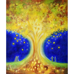 Laurelin - Giclée Print/ Canvas / Mounted Canvas Print || original Silmarillion art || Tolkien inspired