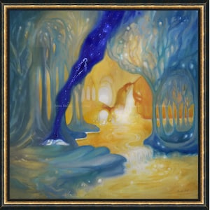 Míriel in the Gardens of Lórien - original oil painting || Silmarillion inspired art, Tolkien illustration, handmade artwork, surrealism