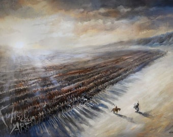 Riders of Rohan Print: Original Lord of the Rings Oil Painting