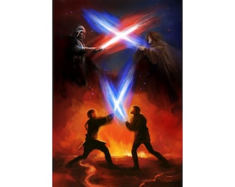 Darth Vader vs Obi-Wan || Print