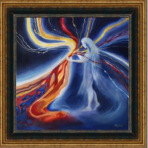 Valar - Vairë the Weaver || Silmarillion inspired original oil painting on canvas