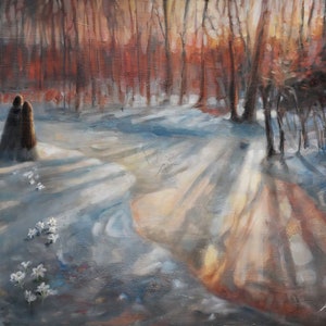 Beren and Lúthien - Giclee / Canvas / Mounted canvas Print || Silmarillion art || Tolkien inspired