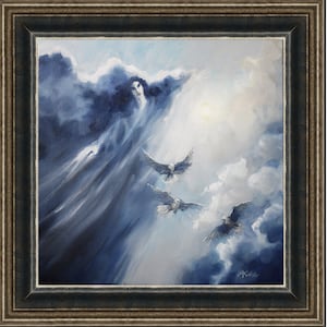 Valar - Manwë || Silmarillion inspired original oil painting on canvas ||  Tolkien original art