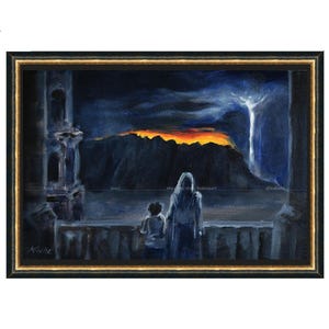 The War Begins - original oil painting || LotR inspired art