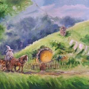 Gandalf Is Back | Print of handmade oil painting | Tolkien inspired art