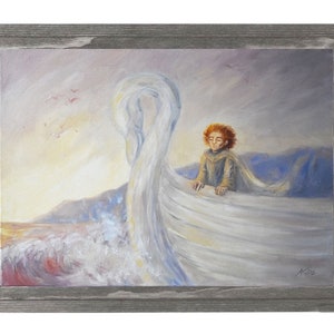 Into the West - original oil painting || Tolkien inspired