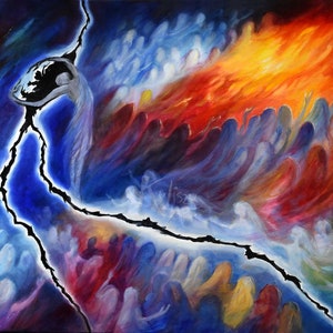 The Discord of Melkor - Giclee / Canvas / Mounted canvas Print || original Silmarillion art || Tolkien inspired
