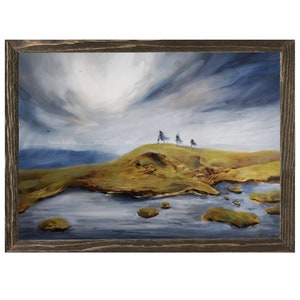 The Three Hunters - original oil painting | Tolkien inspired art