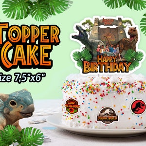 Jurassic World Camp Cretaceous Cakes Topper, Jurassic Park, Instant Download, Darius, Brooklynn, Ben, Yaz, Kenji, Sammy, Bumpy