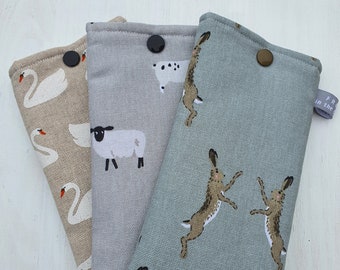 Mobile phone case - padded phone case - sheep phone case - phone pouch - phone accessory - gift idea - accessories for her - mobile cover