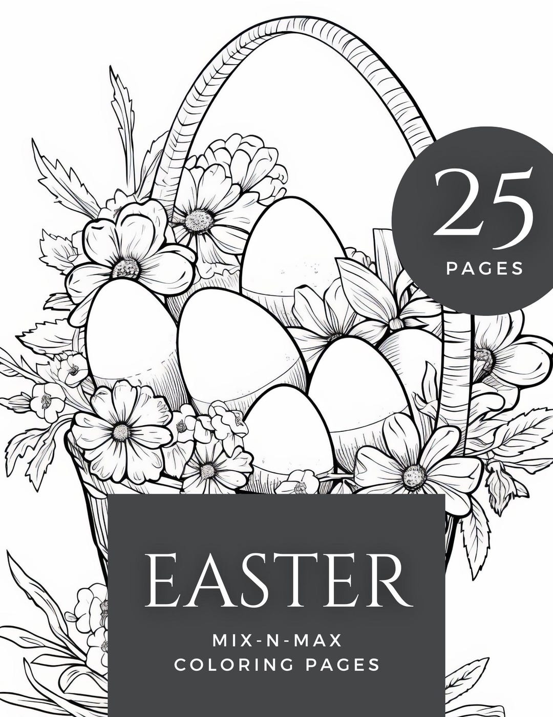 Easter Coloring Pages Bundle for Kids and Adults , Kids Activity Book ...