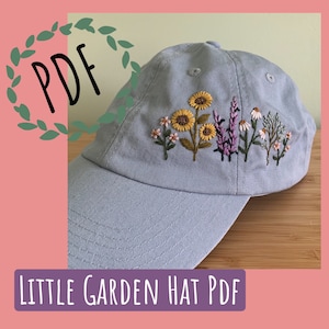 Little Garden Embroidered Hat PDF