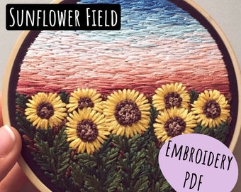 Sunflower Field PDF Pattern & Technique Guide - Beginner/Intermediate