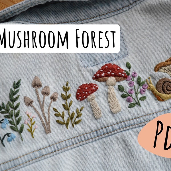 Mushroom Forest PDF Pattern & Stitch Guide