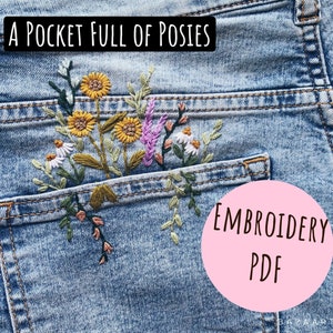 A Pocket Full of Posies - Embroidery PDF & Pattern
