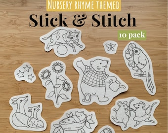 Nursery Rhyme Themed Stick & Stitch