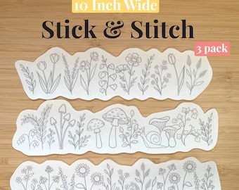 Plant/Floral Stick & Stitch - 10 inch