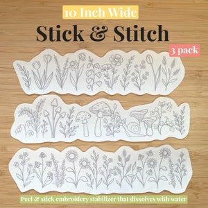 Plant/Floral Stick & Stitch - 10 inch