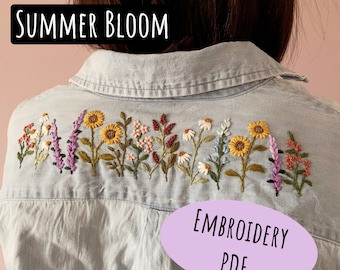 Summer Bloom - Stickdatei PDF & Schnittmuster