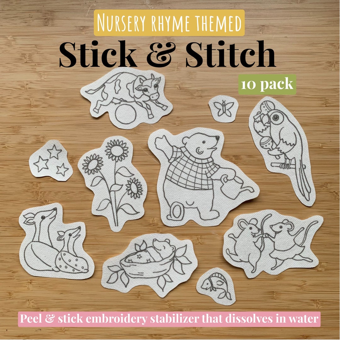 Nursery Rhyme Themed Stick & Stitch Etsy